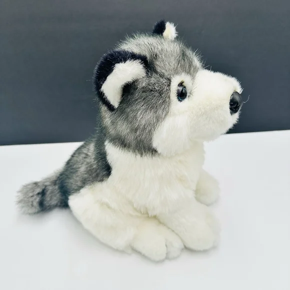 VTG Kellytoy Siberian Husky Blue Eyes Plush 10" Realistic Stuffed Puppy Dog - Picture 3 of 9